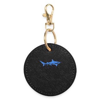 Blue Shark - Runder Schlüsselanhänger - Schwarz - Vorne