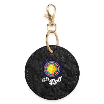 Vibrant Roulette Inspiration - Round Keyring - black - Front