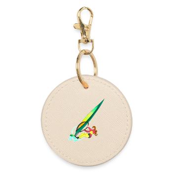 Planche à voile Surf Surfer - Porte-clés rond - huître - Devant