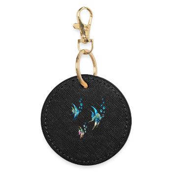 Poissons - Porte-clés rond - noir - Devant