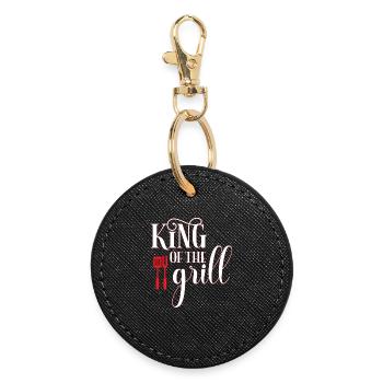 Grillkönig - Round Keyring - black - Front