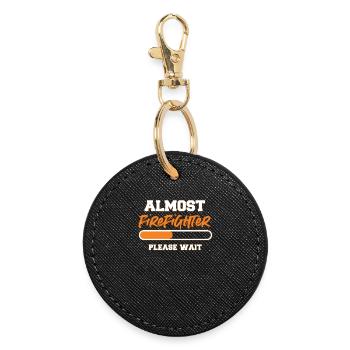 fire Department - Round Keyring - black - Front