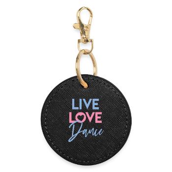 Dance - Round Keyring - black - Front