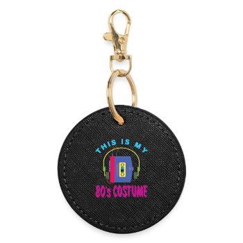 This Is My 80s 80's Costume 80 - Porte-clés rond - noir - Devant
