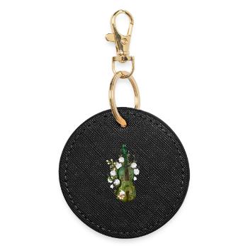 Wonderful violin - Round Keyring - black - Front