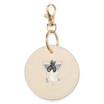 Motocross - Round Keyring - oyster - Front