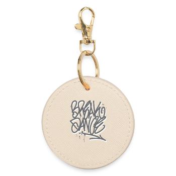 Breakdance Graffiti - Round Keyring - oyster - Front