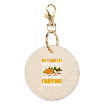 Camping - Porte-clés rond - huître - Devant