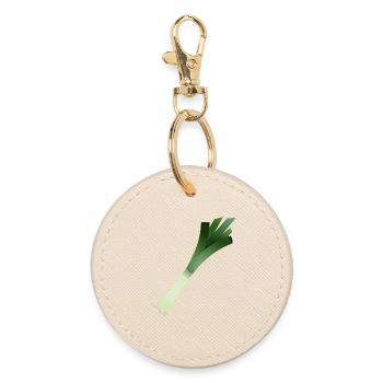 Un poire poire / poireau - Porte-clés rond - huître - Devant