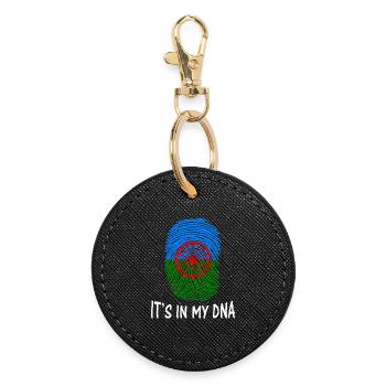 romani people flag o styago le romengo idée cadeau - Porte-clés rond - noir - Devant