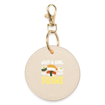 Sushi Japanese Kawaii Sushi Lovers - Round Keyring - oyster - Front
