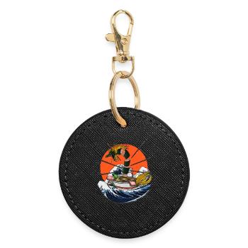 Dragon ramen - Round Keyring - black - Front