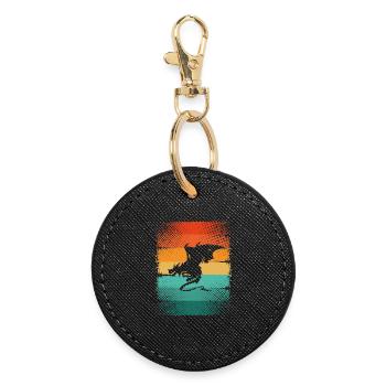 Dragon - Round Keyring - black - Front