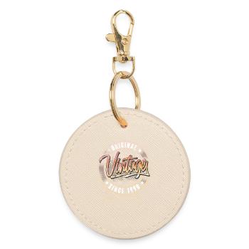 1990 Année de naissance Anniversaire Vintage - Porte-clés rond - huître - Devant
