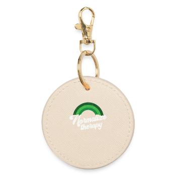 Thérapie de santé mentale arc-en-ciel - Porte-clés rond - huître - Devant