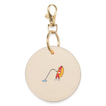 Pêche à la canne à pêche Hot-dog Angler - Porte-clés rond - huître - Devant