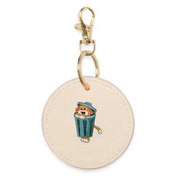 Poubelle pour chiens - Porte-clés rond - huître - Devant
