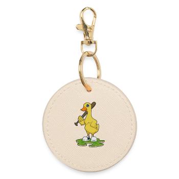 Bat-ball de baseball Duck - Porte-clés rond - huître - Devant