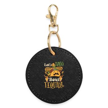 Taco À propos de Tequila Taco Tuesday - Porte-clés rond - noir - Devant