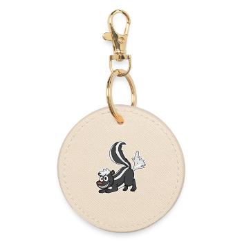Skunk's skunk - Round Keyring - oyster - Front