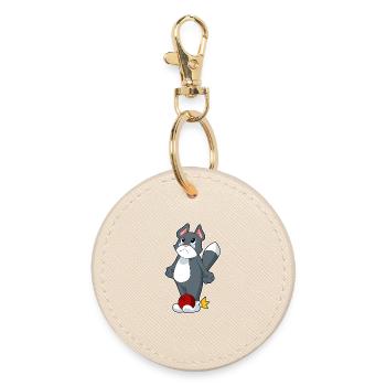 Boule de bowling pour chat - Porte-clés rond - huître - Devant