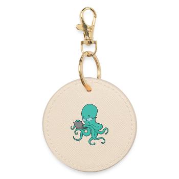 Ordinateur portable Octopus - Porte-clés rond - huître - Devant