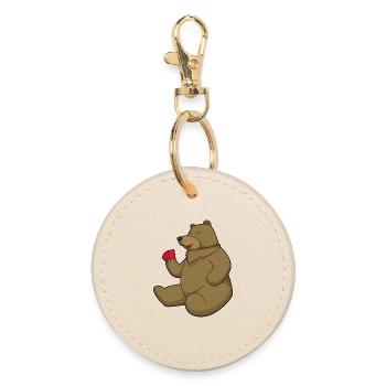 Cartes de poker Bear Poker - Porte-clés rond - huître - Devant