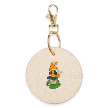 Fuchs Poker Cartes de Poker - Porte-clés rond - huître - Devant