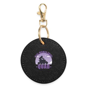 Quad Quad Rider Offroad Motorsport Cadeau - Porte-clés rond - noir - Devant