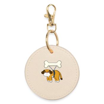 Os de chien - Porte-clés rond - huître - Devant