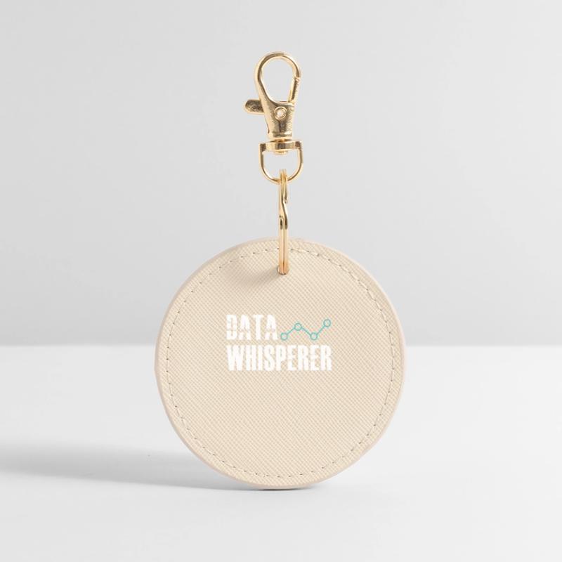 Data Whisperer Science Analyst Software Engineer Round Keyring