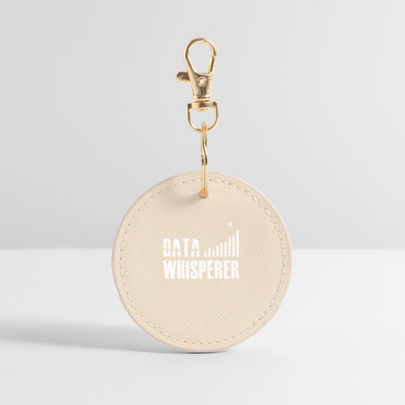 Data Whisperer Science Analyst Software Engineer Round Keyring