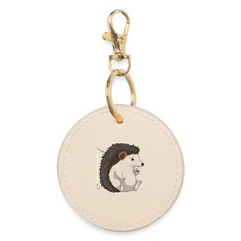 Canne à pêche Pêcheur hérisson Canne à pêche - Porte-clés rond - huître - Devant