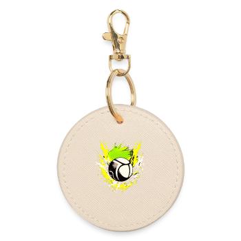 Volleyball Logo - Porte-clés rond - huître - Devant