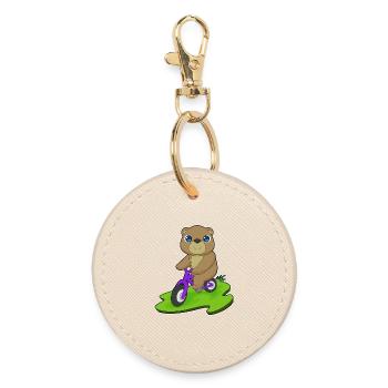 Vélo d’ours - Porte-clés rond - huître - Devant