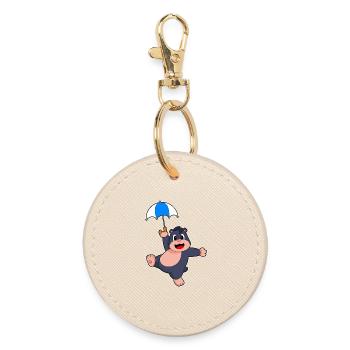 Mole Umbrella - Round Keyring - oyster - Front