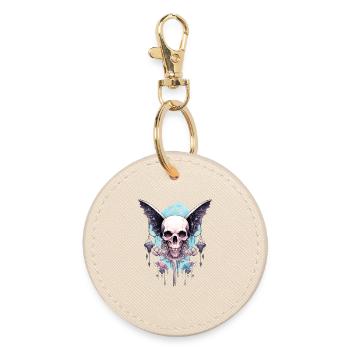 Fairycore crâne aestethic fée Grunge gothique - Porte-clés rond - huître - Devant