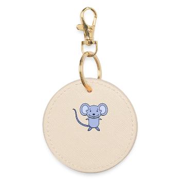 Mouse Cartoon - Round Keyring - oyster - Front