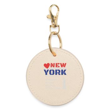 New York City Five Boroughs Love New York Bronx - Round Keyring - oyster - Front