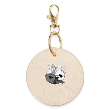 Ying Yan Animal Motif Axolotl - Porte-clés rond - huître - Devant