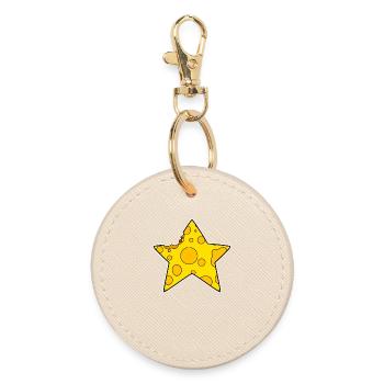 Cheese Star - Round Keyring - oyster - Front