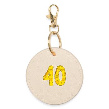 40 ans de fromage Lustig - Porte-clés rond - huître - Devant
