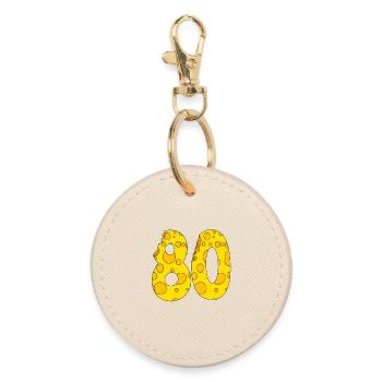 80 ans de fromage Lustig - Porte-clés rond - huître - Devant
