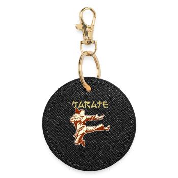 Karateka - Round Keyring - black - Front