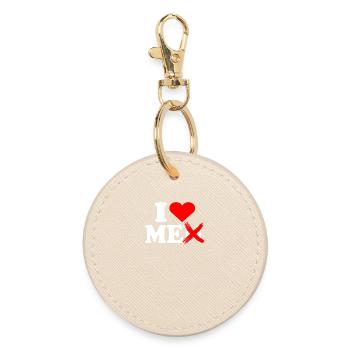 Je m’aime les hommes Je m’aime Moi Amour de soi Femmes - Porte-clés rond - huître - Devant