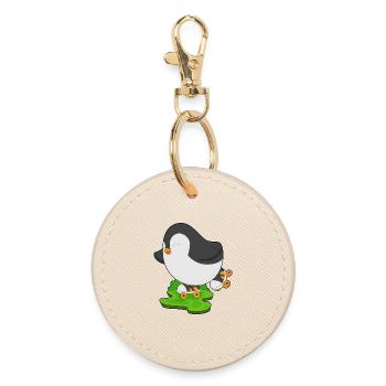 Patins à roulettes Penguin - Porte-clés rond - huître - Devant