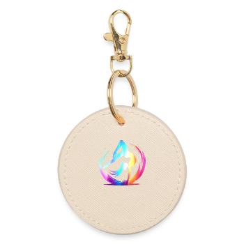 Gymnast Gymnastics Gymnastics Club Gymnastics Gymnastics - Round Keyring - oyster - Front