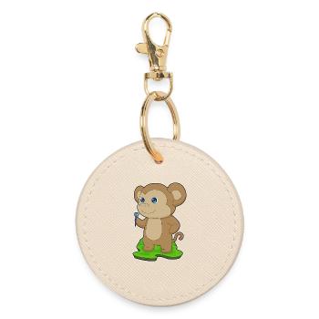 Fléchette de singe - Porte-clés rond - huître - Devant