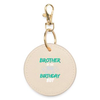 Frère de Birthday Boy Gaming Design - Porte-clés rond - huître - Devant