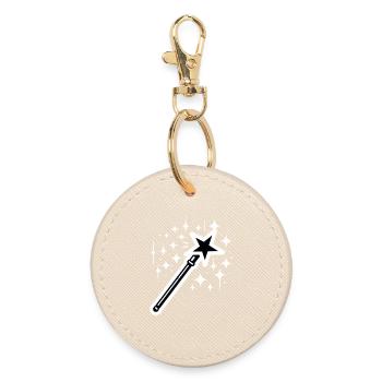 Magic Wand - Round Keyring - oyster - Front